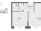1-к. квартира, 27,5&nbsp;м²