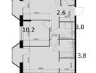 2-к. квартира, 62 м²