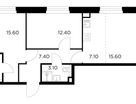 3-комнатная квартира, 65&nbsp;м²