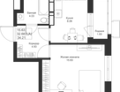 1-к. квартира, 34&nbsp;м²