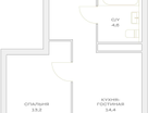 1-к. квартира, 37&nbsp;м²