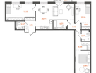 3-к. квартира, 92&nbsp;м²