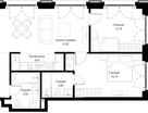 3-к. квартира, 84&nbsp;м²