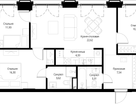 3-к. квартира, 80 м²