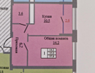 1-к. квартира, 38&nbsp;м²