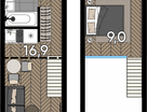 Студия, 23&nbsp;м²