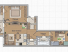 3-к. квартира, 71,2 м²