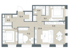 4-к. квартира, 86 м²