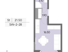 Студия, 21 м²