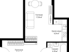 Студия, 37&nbsp;м²
