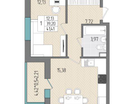 1-к. квартира, 41,4&nbsp;м²