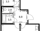 2-к. квартира, 59 м²