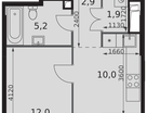 1-к. квартира, 34 м²