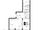 3-к. квартира, 74&nbsp;м²