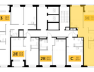 3-комнатная квартира, 59&nbsp;м²