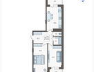 2-к. квартира, 69,3 м²