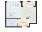 1-к. квартира, 32&nbsp;м²
