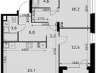 3-к. квартира, 69 м²