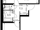 2-к. квартира, 45&nbsp;м²