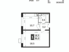 1-к. квартира, 36&nbsp;м²