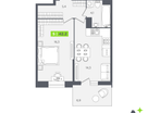 Студия, 42 м²