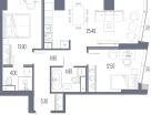 2-к. квартира, 70&nbsp;м²