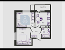 2-к. квартира, 45 м²