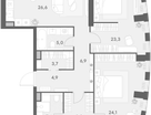 2-к. квартира, 110&nbsp;м²
