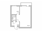 1-к. квартира, 32,3 м²