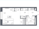 Студия, 28&nbsp;м²