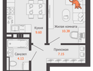 1-к. квартира, 31 м²