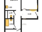 2-к. квартира, 51&nbsp;м²