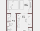 Студия, 29,4 м²