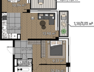 Студия, 74 м²