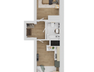 1-к. квартира, 45,7 м²