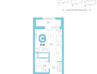 Студия, 21 м²