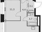 3-к. квартира, 66&nbsp;м²