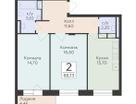 2-к. квартира, 66&nbsp;м²