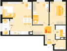 3-к. квартира, 78&nbsp;м²