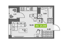 Студия, 26&nbsp;м²