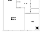 1-к. квартира, 39,2&nbsp;м²