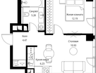 1-к. квартира, 39 м²