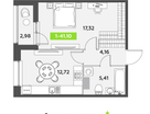 1-к. квартира, 42 м²