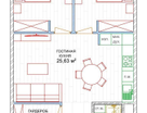 2-к. квартира, 67,6&nbsp;м²