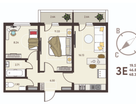 2-к. квартира, 48 м²