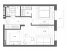 2-к. квартира, 52,6&nbsp;м²