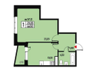 1-к. квартира, 46&nbsp;м²