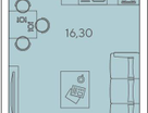 Студия, 25&nbsp;м²
