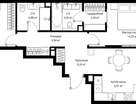 2-к. квартира, 77 м²