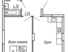 1-к. квартира, 50,5 м²